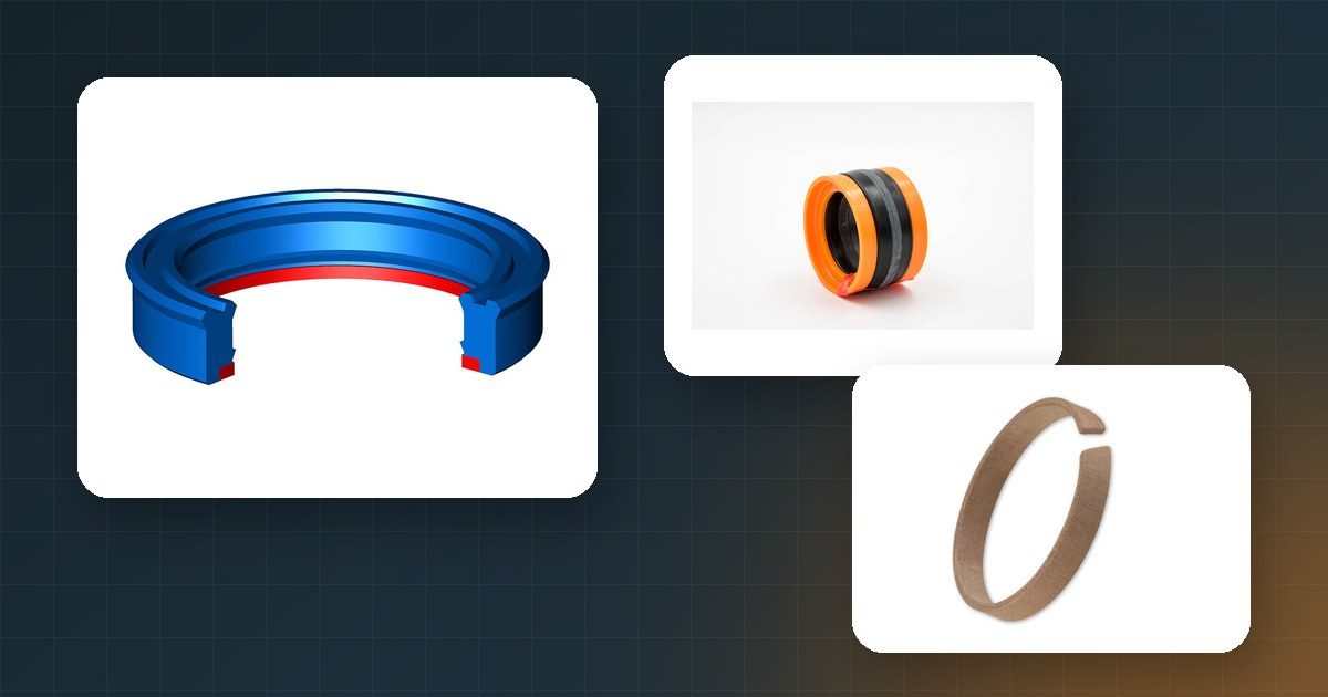 Seals for earth-moving machines and industrial plants